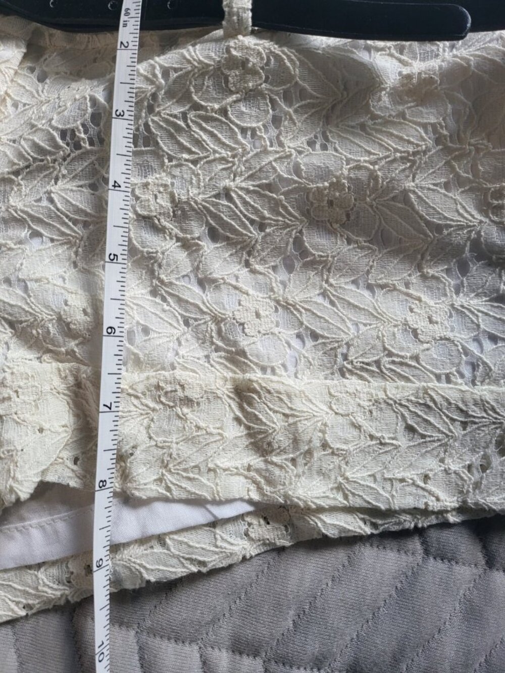 NWT Tracy Evans Lace Shorts Belt 5 Ivory Floral Belted Coquette Festival Y2K - Picture 3 of 9